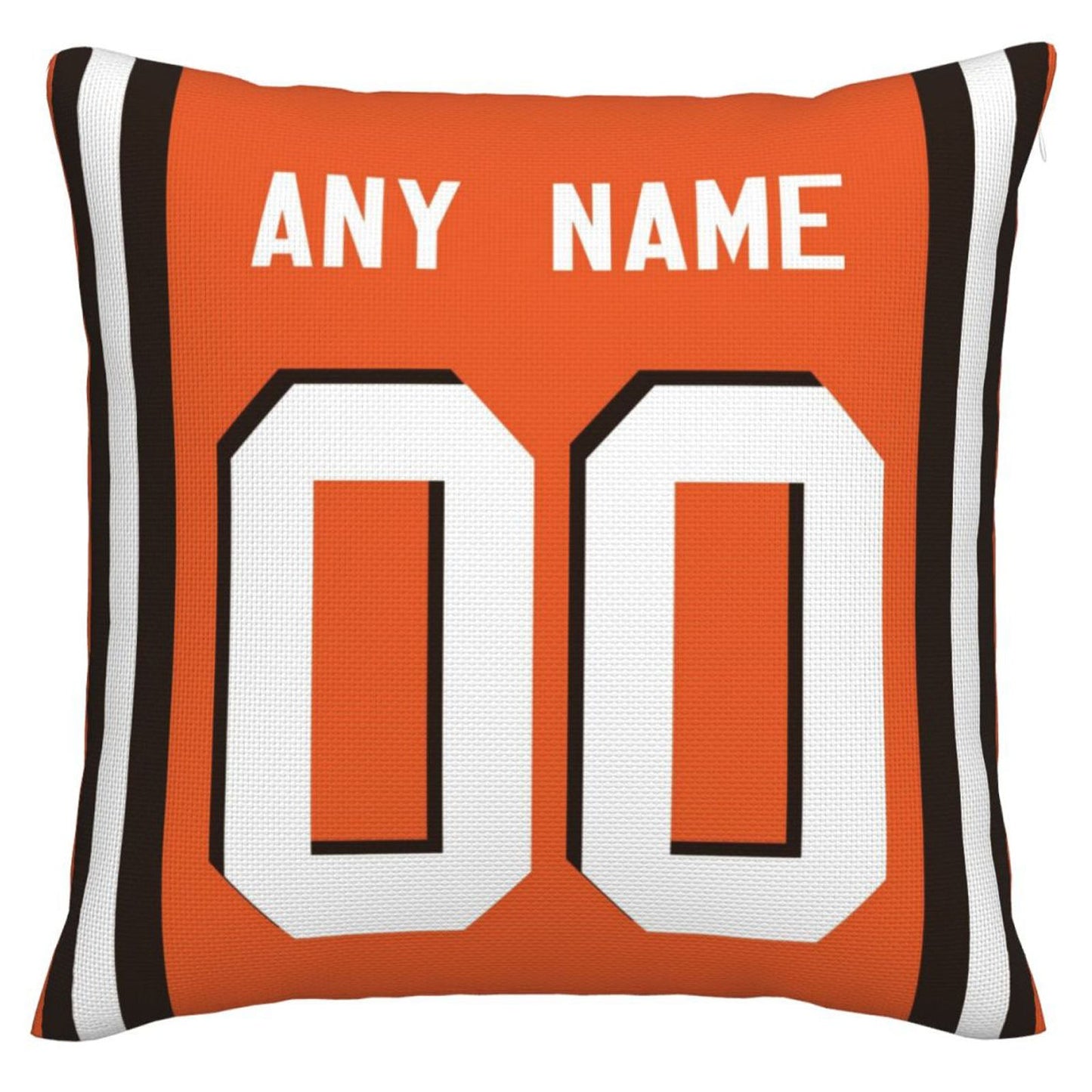 Custom C.Browns Pillow Decorative Throw Pillow Case - Print Personalized Football Team Fans Name & Number Birthday Gift Football Pillows view 2