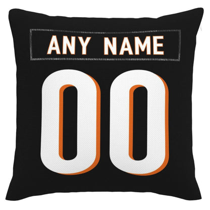 Custom C.Bengals Pillow Decorative Throw Pillow Case - Print Personalized Football Team Fans Name & Number Birthday Gift Football Pillows view 2