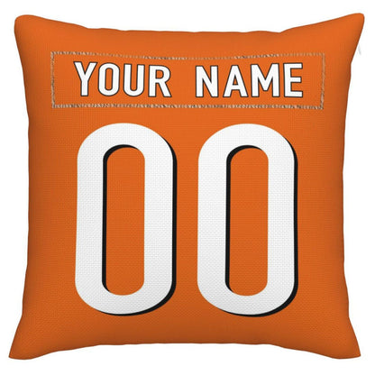 Custom C.Bengals Pillow Decorative Throw Pillow Case - Print Personalized Football Team Fans Name & Number Birthday Gift Football Pillows view 3