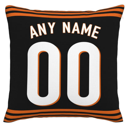Custom C.Bengals Pillow Decorative Throw Pillow Case - Print Personalized Football Team Fans Name & Number Birthday Gift Football Pillows view 3