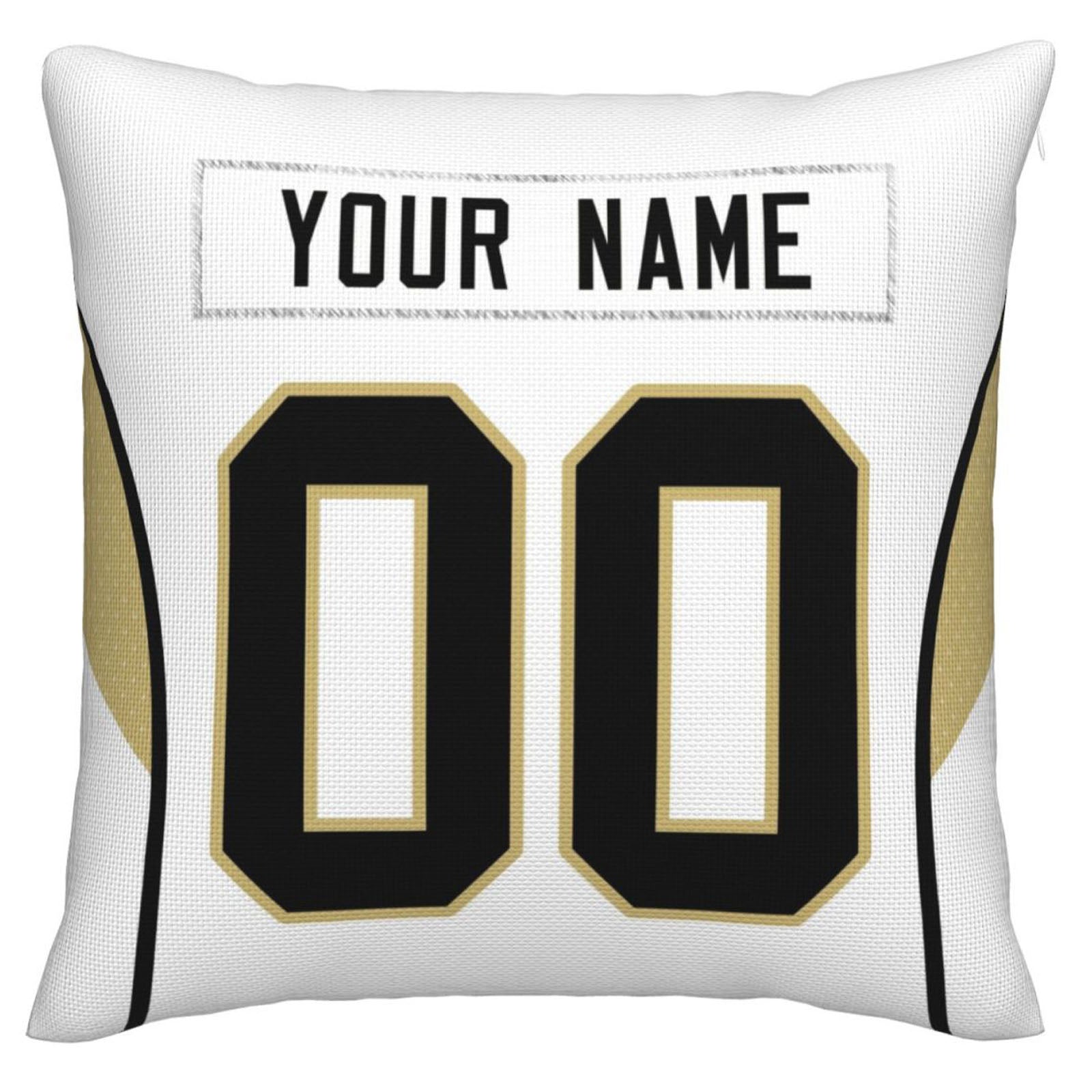Custom NO.Saints Pillow Decorative Throw Pillow Case - Print Personalized Football Team Fans Name & Number Birthday Gift Football Pillows view 3