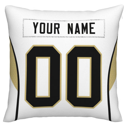 Custom NO.Saints Pillow Decorative Throw Pillow Case - Print Personalized Football Team Fans Name & Number Birthday Gift Football Pillows view 3