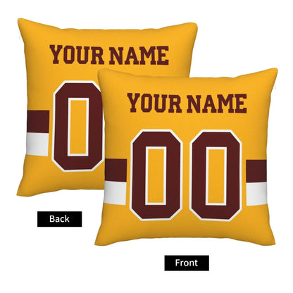 Custom W.Football Team Pillow Decorative Throw Pillow Case - Print Personalized Football Team Fans Name & Number Birthday Gift Football Pillows view 6