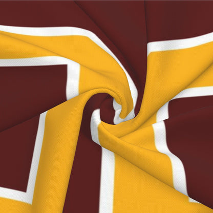Custom Burgundy Gold W.Commanders Decorative Throw Pillow Case - Print Personalized Football Team Fans Name & Number Birthday Gift view 6