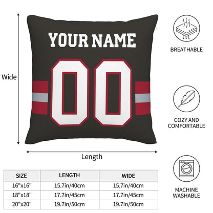 Custom TB.Buccaneers Pillow Decorative Throw Pillow Case - Print Personalized Football Team Fans Name & Number Birthday Gift Football Pillows view 8