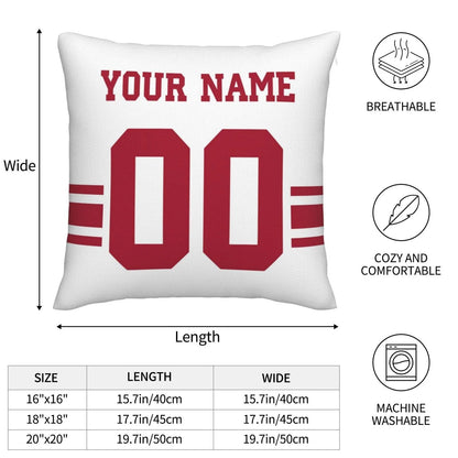 Custom NY.Giants Pillow Decorative Throw Pillow Case - Print Personalized Football Team Fans Name & Number Birthday Gift Football Pillows view 4