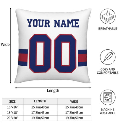 Custom NY.Giants Pillow Decorative Throw Pillow Case - Print Personalized Football Team Fans Name & Number Birthday Gift Football Pillows view 6
