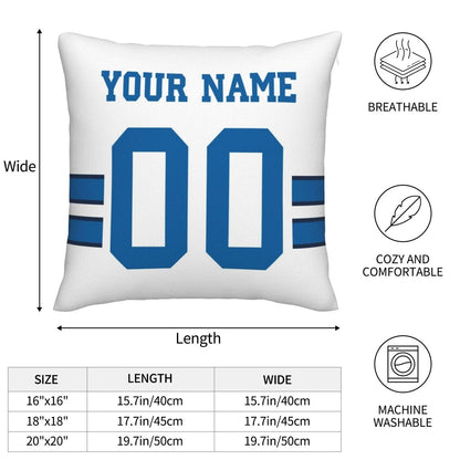 Custom D.Cowboys Pillow Decorative Throw Pillow Case - Print Personalized Football Team Fans Name & Number Birthday Gift Football Pillows view 6