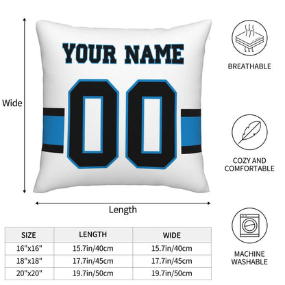 Custom C.Panthers Pillow Football Team Decorative Throw Pillow Case Print Personalized Football Style Fans Letters & Number Birthday Gift Football Pillows view 4