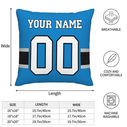 Custom C.Panthers Pillow Football Team Decorative Throw Pillow Case Print Personalized Football Style Fans Letters & Number Birthday Gift Football Pillows view 5