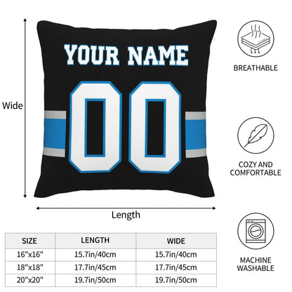 Custom C.Panthers Pillow Football Team Decorative Throw Pillow Case Print Personalized Football Style Fans Letters & Number Birthday Gift Football Pillows view 7