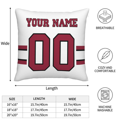 Custom A.Cardinals Pillow Decorative Throw Pillow Case - Print Personalized Football Team Fans Name & Number Birthday Gift Football Pillows view 4
