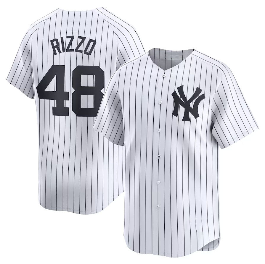 New York Yankees #48 Anthony Rizzo Home Limited Player Jersey - White Stitches Baseball Jerseys - Main View