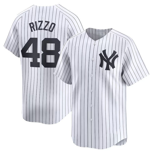 New York Yankees #48 Anthony Rizzo Home Limited Player Jersey - White Stitches Baseball Jerseys - Main View