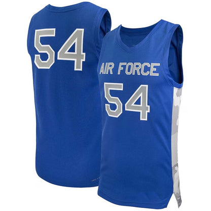 #54 AF.Falcons Replica Basketball Jersey - Royal Stitched American College Jerseys - Main View