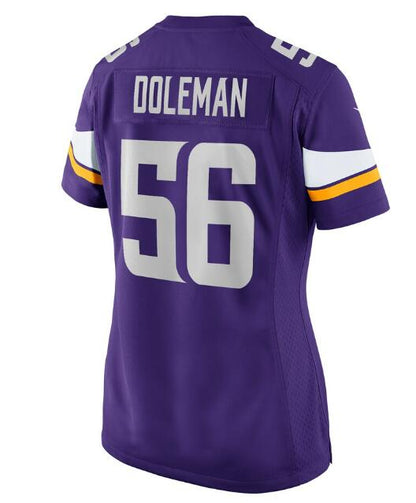 MN.Vikings  #56 Chris Doleman Purple Game Jersey Stitched American Football Jerseys - Main View