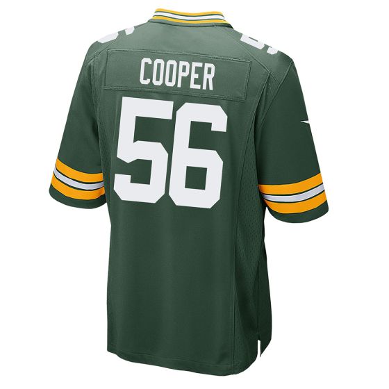 GB.Packers #56 Edgerrin Cooper Green Game Stitched American Football Jerseys - Main View