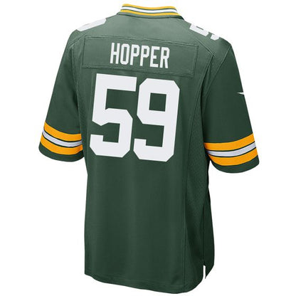 GB.Packers #59 Ty'Ron Hopper Green Game Stitched American Football Jerseys - Main View