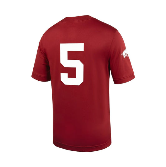 #5 A.Razorbacks Untouchable Football Jersey – Cardinal Stitched American College Jerseys - Main View
