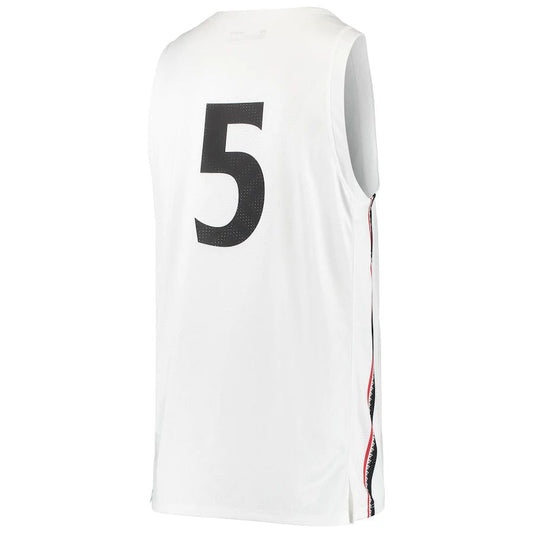 #5 C.Bearcats Under Armour College Replica Basketball Jersey White Stitched American College Jerseys - Main View