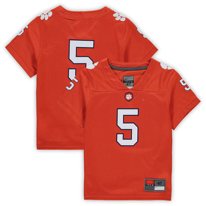 #5 C.Tigers Toddler Untouchable Football Jersey Orange Stitched American College Jerseys - Main View