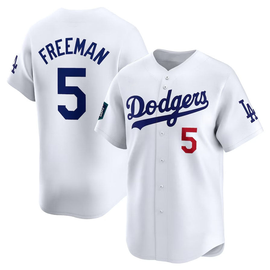 Los Angeles Dodgers #5 Freddie Freeman 2024 World Tour Seoul Series Home Limited Player Jersey - White Stitches Baseball Jerseys - Main View