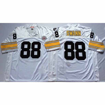 P.Steelers #88 Lynn Swann White Mitchell & Ness Authentic Super Bowl Stitched American Football Jerseys - Main View