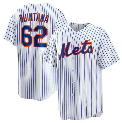 New York Mets #62 José Quintana White Home Replica Player Jersey Baseball Jerseys - Main View