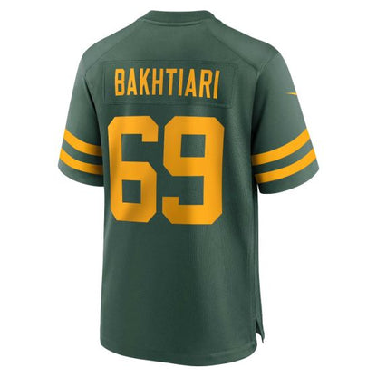 GB.Packers #69 David Bakhtiari 50s Green Classic Game Stitched American Football Jerseys - Main View