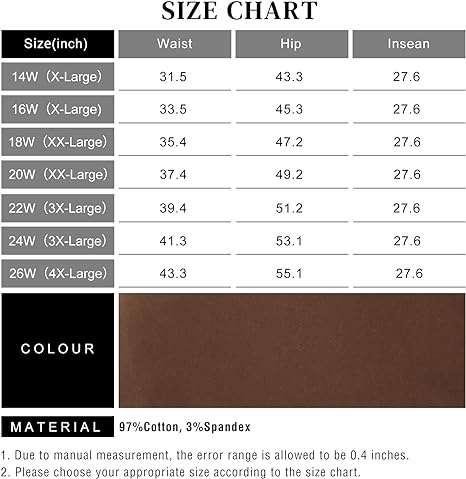 Womens Plus Size Skinny Tapered Pants Comfy Stretch High Waist Ankle Jean view 4