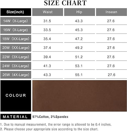 Womens Plus Size Skinny Tapered Pants Comfy Stretch High Waist Ankle Jean view 4