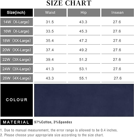Womens Plus Size Skinny Tapered Pants Comfy Stretch High Waist Ankle Jean view 4