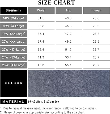 Womens Plus Size Skinny Tapered Pants Comfy Stretch High Waist Ankle Jean view 3