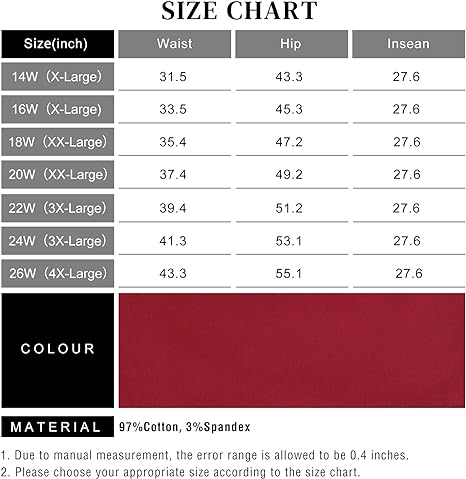 Womens Plus Size Skinny Tapered Pants Comfy Stretch High Waist Ankle Jean view 4
