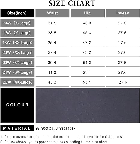 Womens Plus Size Skinny Tapered Pants Comfy Stretch High Waist Ankle Jean view 4