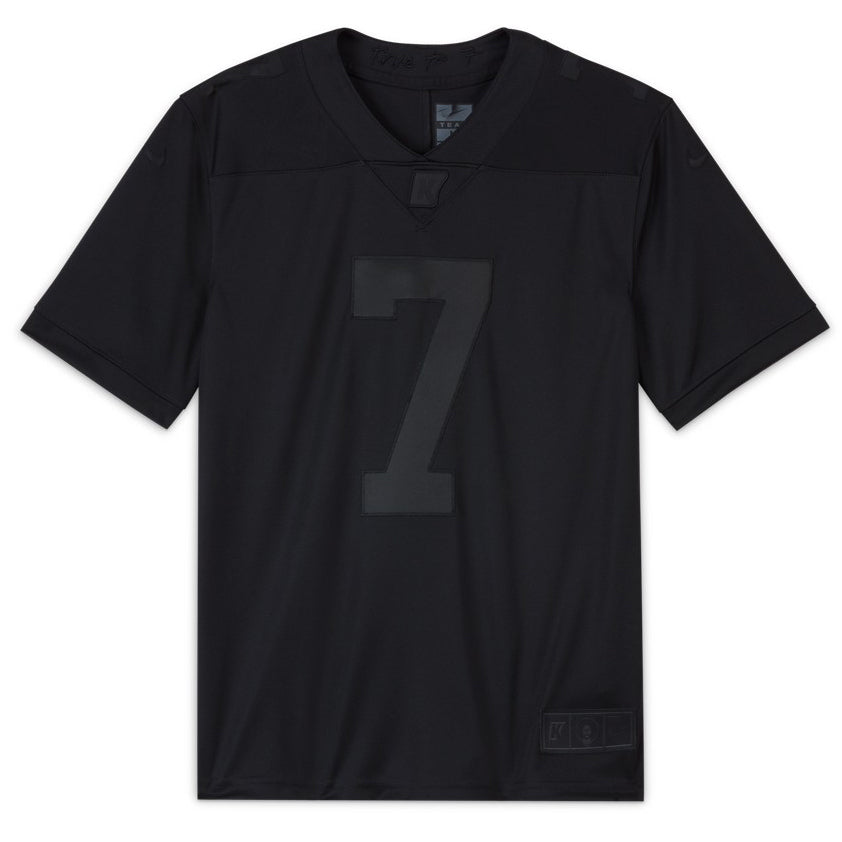 Men's New All Black #7 Colin Kaepernick Football Jerseys American Jersey view 2