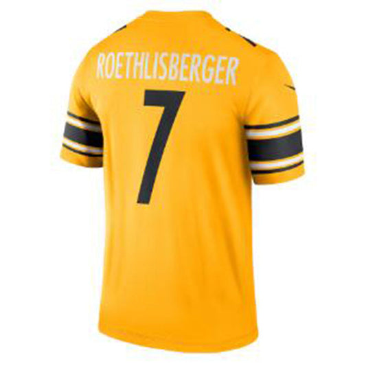 P.Steelers #7 Ben Roethlisberger Replica Throwback Stitched American Football Jerseys - Main View
