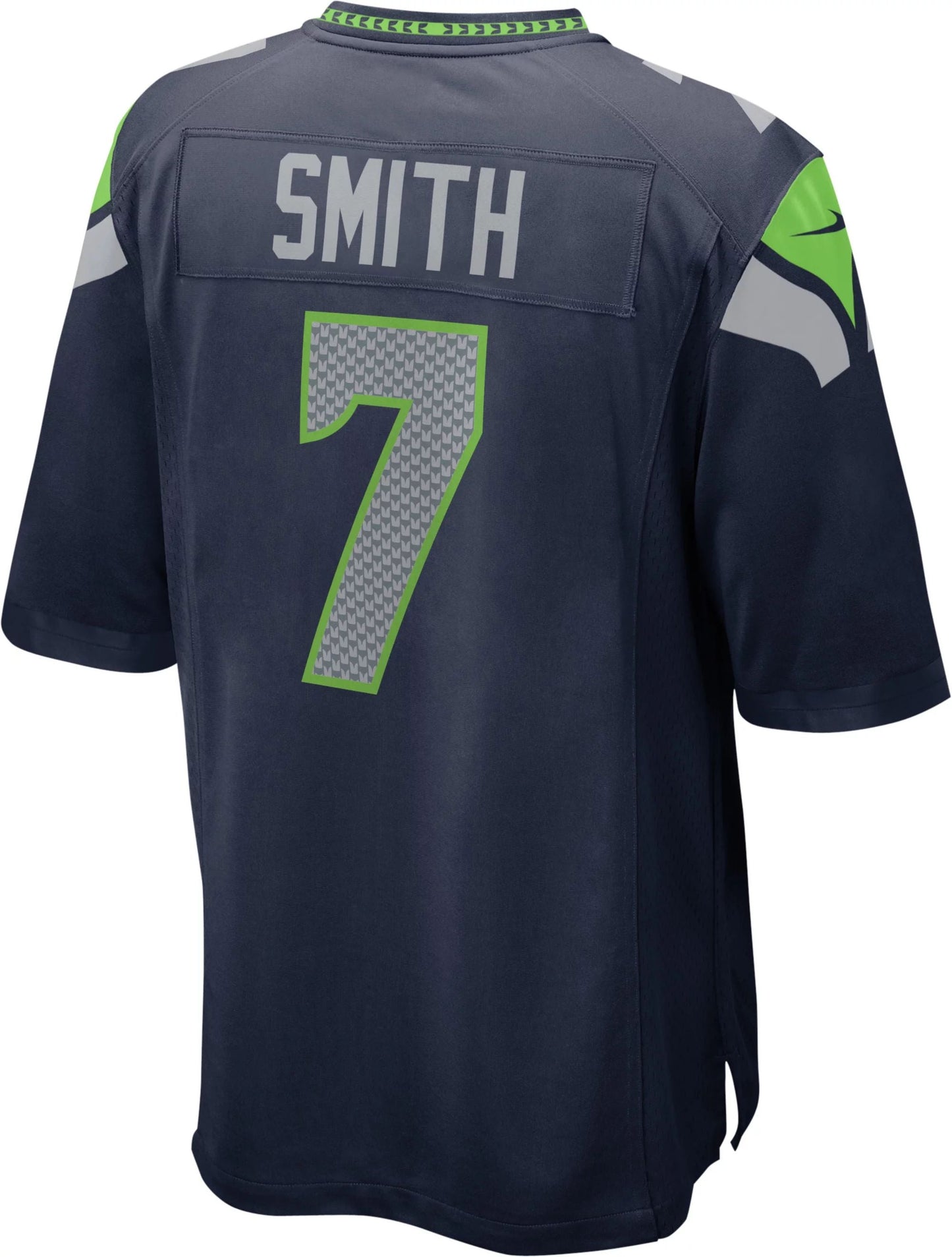NY.Jets #7 Geno Smith Navy Game Player Jersey Stitched American Football Jerseys - Main View