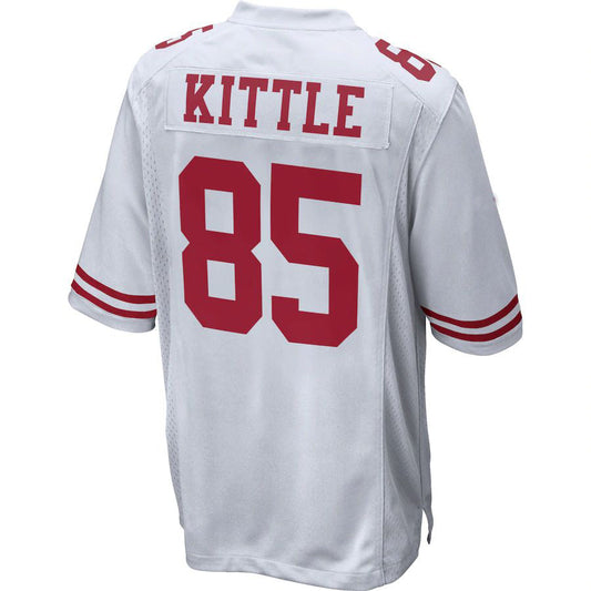 Football Jerseys SF.49ers George Kittle Jersey Black Stitched Name And Number 85 George Kittle  Jersey White Stitched Name And Number 85 - Main View