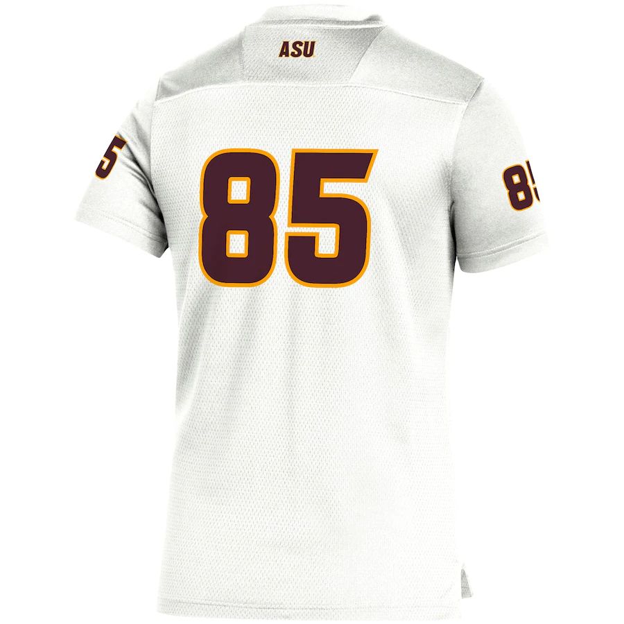 #85 A.State Sun Devils Team Replica Football Jersey White Stitched American College Jerseys - Main View
