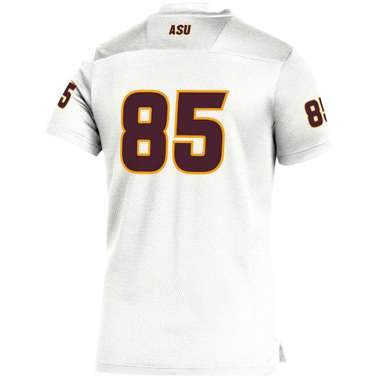 #85 A.State Sun Devils Team Replica Football Jersey White Stitched American College Jerseys - Main View