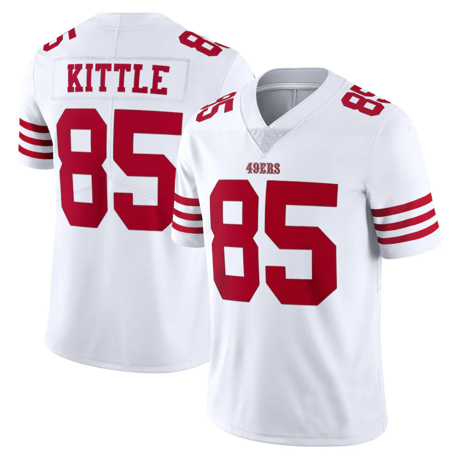SF.49ers  # 85 George Kittle New White Stitched American Football Jerseys 2022 view 2