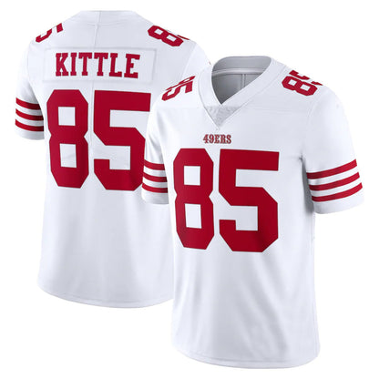 SF.49ers  # 85 George Kittle New White Stitched American Football Jerseys 2022 view 2