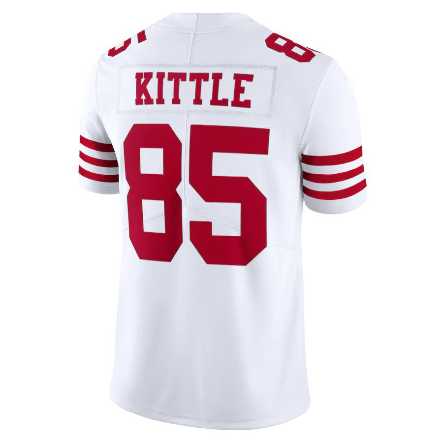 SF.49ers  # 85 George Kittle New White Stitched American Football Jerseys 2022 - Main View