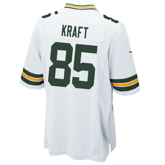 GB.Packers #85 Tucker Kraft White Game Stitched American Football Jerseys - Main View
