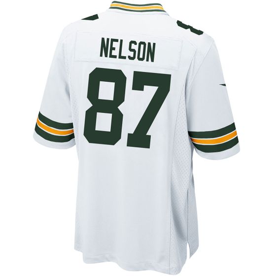 GB.Packers #87 Jordy Nelson White Game Stitched American Football Jerseys - Main View