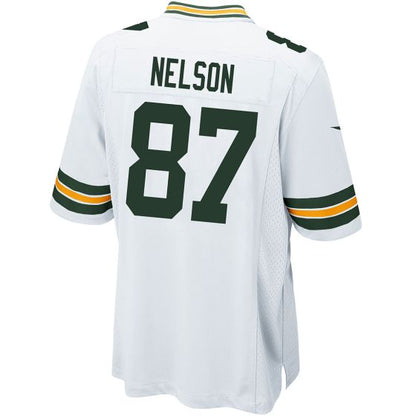 GB.Packers #87 Jordy Nelson White Game Stitched American Football Jerseys - Main View