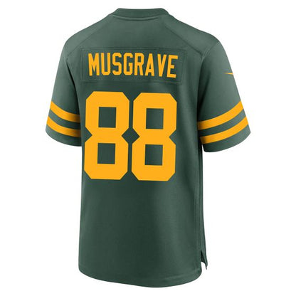 GB.Packers #88 Luke Musgrave 50s Green Classic Game Stitched American Football Jerseys - Main View