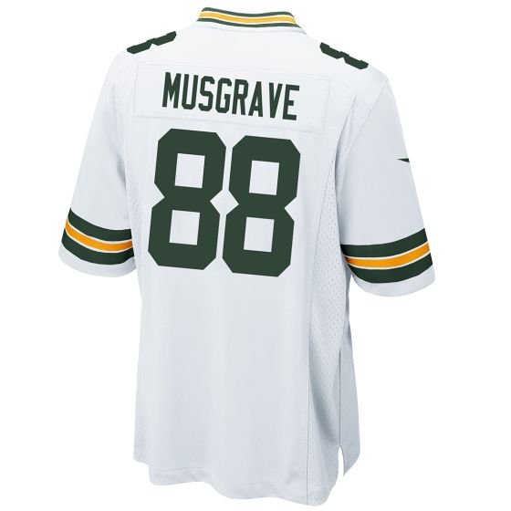 GB.Packers #88 Luke Musgrave White Game Stitched American Football Jerseys - Main View