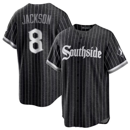 Chicago White Sox #8 Bo Jackson Black City Connect Replica Player Jersey Baseball Jerseys - Main View